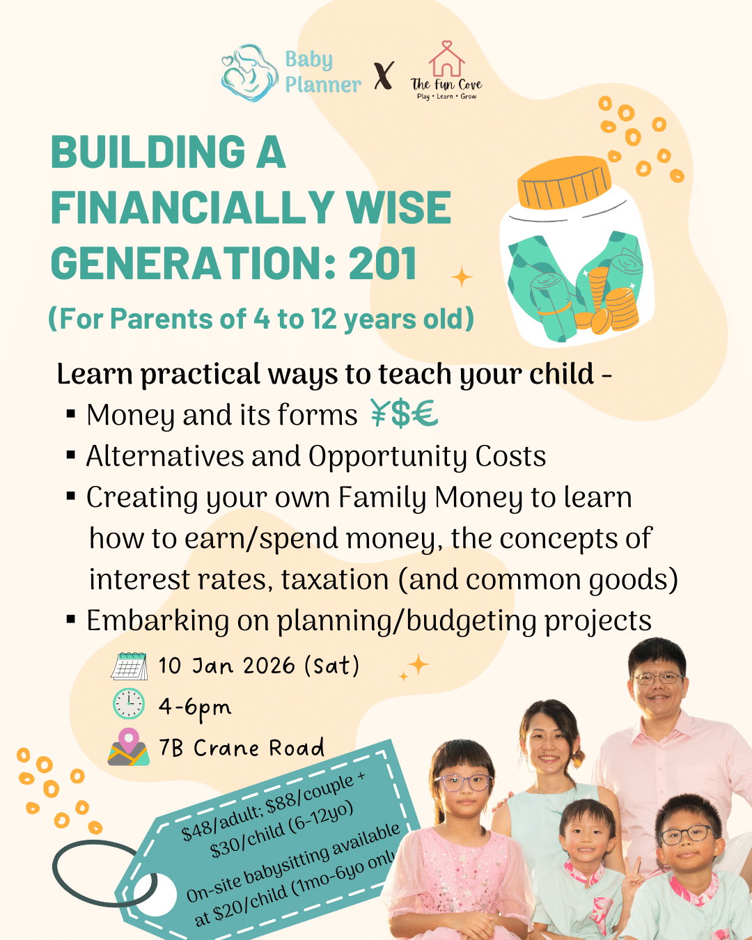 Building a Financially Wise Generation 201 - For Parents with Kids 4-12 years old (10 Jan 2026)