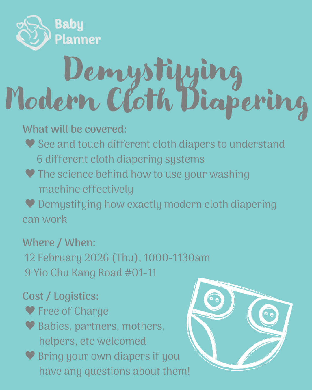 Demystifying Modern Cloth Diapering (12 Feb 2026)